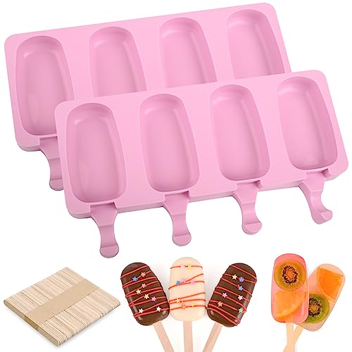 Eco-Friendly WMKGG Popsicle Silicone Molds Set, 2 PCS Kit